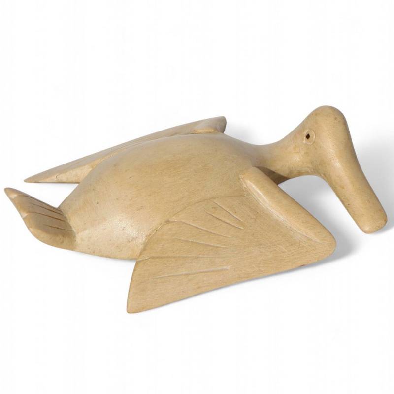 Wogeka Tierfigur Ente Holz Figur Afrika Tier Statue Dekoration Ktier von Wogeka