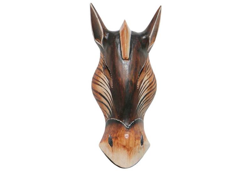 Wogeka Wanddekoobjekt Tier-Maske Gazelle Antilope 30 cm zum Aufhängen Afrika Wanddeko von Wogeka