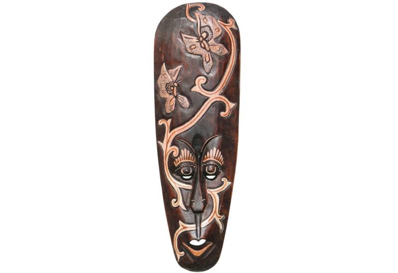 Wogeka Wanddekoobjekt Wand-Maske Schmetterling 50 cm zum Aufhängen Afrika Wanddeko von Wogeka