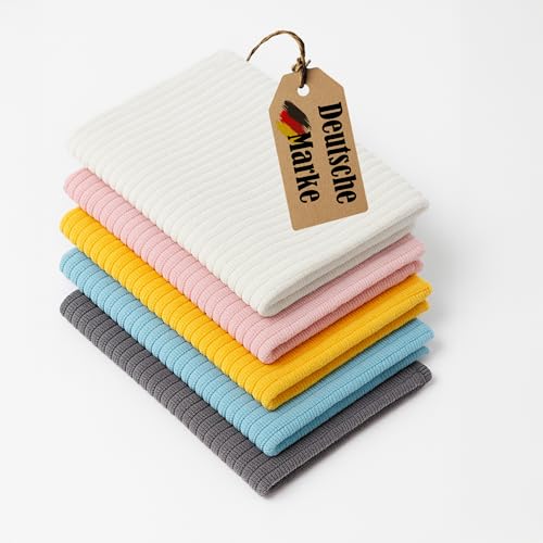 Wohlfy 5er Set Haushaltstücher 30×30 cm – Weiches, saugfähiges Putztuch für Küche & Haushalt – Wiederverwendbar & Ultra-Saugfähig - Allzwecktuch - Reinigungstuch von Wohlfy