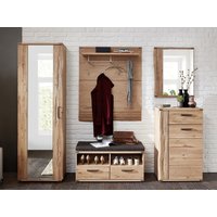 Wohn-Concept Boste Garderoben-Kombination Wildeiche massiv braun von Wohn-Concept