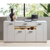 Wohn-Concept Como Sideboard Holzwerkstoff/Granit Steinfurnier Sahara Creme lackiert von Wohn-Concept