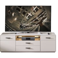 Wohn-Concept Como TV-Unterteil Holzwerkstoff/Granit Steinfurnier Sahara Creme lackiert von Wohn-Concept
