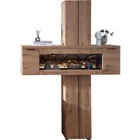 Wohn-Concept Donna Stauraum-Säule Wildeiche Massivholz/Echtkork Bianco furniert von Wohn-Concept