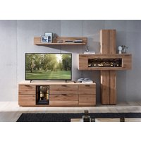 Wohn-Concept Donna TV-/Wohnlösung Wildeiche Massivholz/Echtkork Bianco furniert von Wohn-Concept