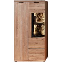 Wohn-Concept Donna Vitrine links Wildeiche Massivholz Bianco/Echtkork furniert von Wohn-Concept