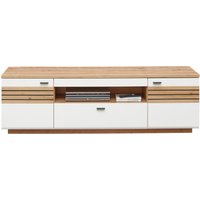 Wohn-Concept Fresno TV-Board Holzwerkstoff Weiß matt/Eiche Artisan von Wohn-Concept