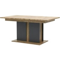 Wohn-Concept Manhattan Ausziehtisch Holzwerkstoff Haveleiche Cognac/Graphit 160/210x90 cm von Wohn-Concept