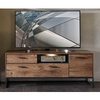 Wohn-Concept Manhattan TV-Board Holzwerkstoff/Metall Haveleiche Cognac/Graphit von Wohn-Concept
