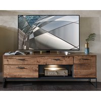 Wohn-Concept Manhattan TV-Board Holzwerkstoff/Metall Haveleiche Cognac/Graphit von Wohn-Concept