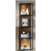 Wohn-Concept Manhattan Wandregal Holzwerkstoff/Metall Haveleiche Cognac/Graphit von Wohn-Concept