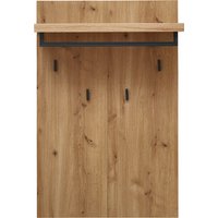 Wohn-Concept Persiko Garderobenpaneel Wildeiche Massivholz/Metall Old Artisan/Anthrazit von Wohn-Concept