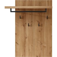 Wohn-Concept Persiko Garderobenpaneel Wildeiche Massivholz/Metall Old Artisan/Anthrazit von Wohn-Concept