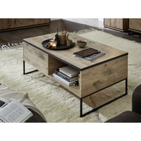 Wohn-Concept Ruando-Ruben Couchtisch Holzwerkstoff/Metall Viking Oak/Schwarz von Wohn-Concept
