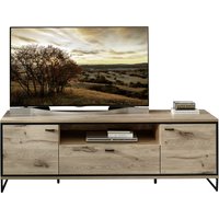 Wohn-Concept Ruben TV-Board Holzwerkstoff/Metall Viking Oak/Schwarz von Wohn-Concept