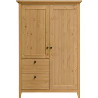 Wohnglücklich by Infantil Highboard "Solvita", Kommode mit Glastür, Kiefer massiv, Schrank Breite 101 cm, Landhaus von Wohn[glück]lich By Infantil