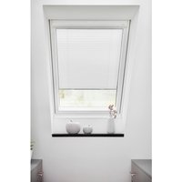 Plissee für Dachfenster weiß B/L: ca. 95,3x122 cm von LICHTBLICK