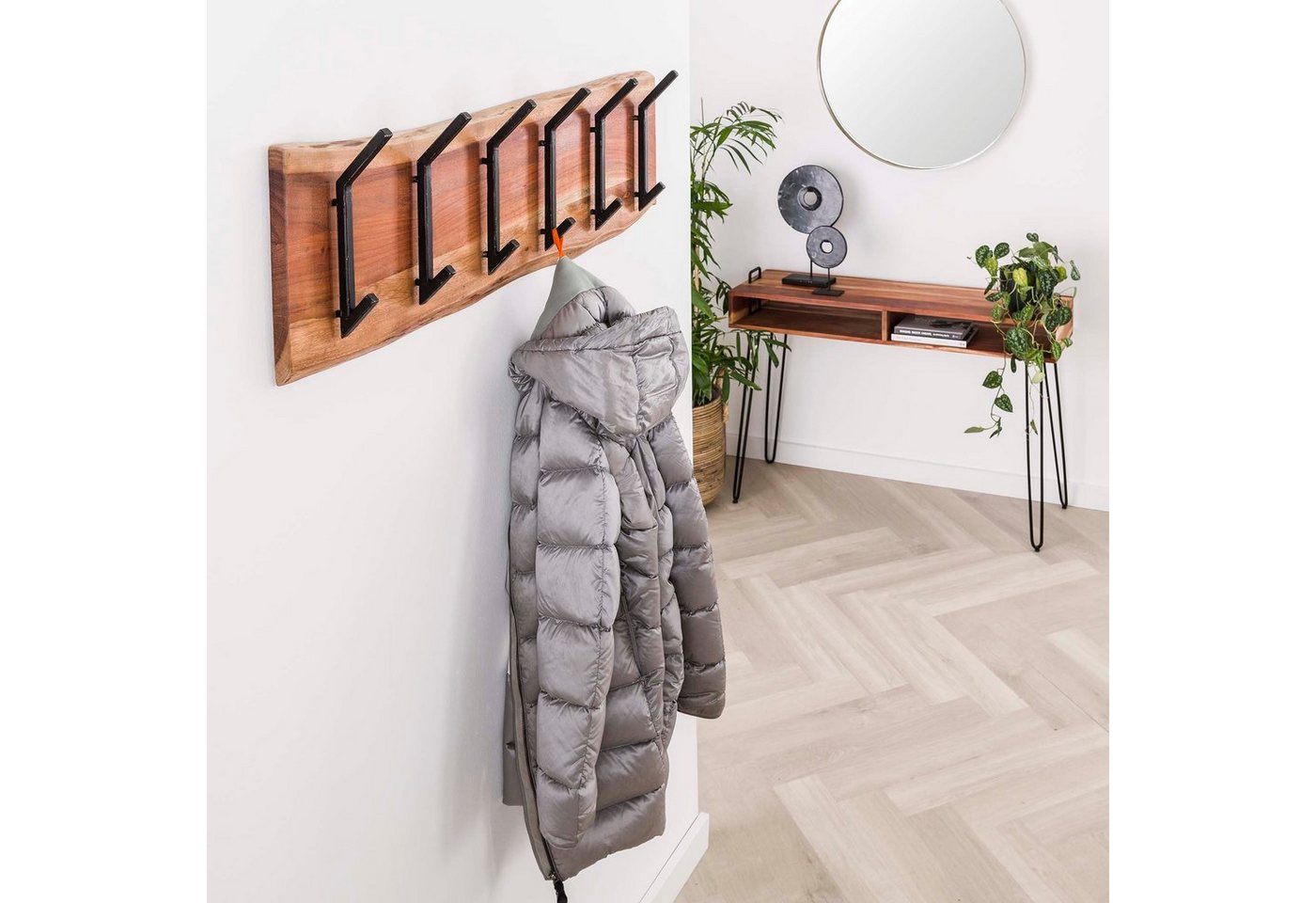 WohnAura Wandgarderobe Garderobenleiste Edge XXL von WohnAura