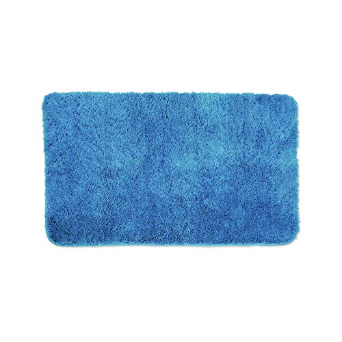 WohnDirect Badezimmerteppich groß Hellblau - Badematte rutschfest 60 x 100 cm - Badteppich Set, waschbar von WohnDirect