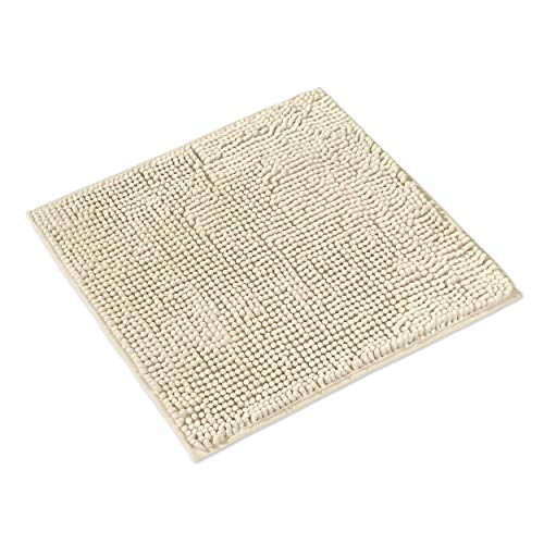 WohnDirect Badematte 45x45cm | Creme - rutschfest & Waschbar - Badezimmerteppich zum Set kombinierbar, Badvorleger, WC Garnitur, Badteppich von WohnDirect