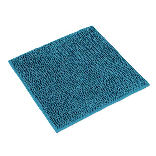 WohnDirect Badematte 45x45cm | Petrol - rutschfest & Waschbar - Badezimmerteppich zum Set kombinierbar, Badvorleger, WC Garnitur, Badteppich von WohnDirect