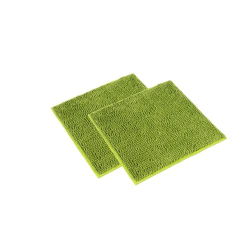 WohnDirect Badematten Set 2 teilig - Grün 45 x 45 cm - rutschfest & Waschbar - Badvorleger, Badezimmerteppich, WC Vorleger WohnDirect Badematten Set 2 teilig - Grün 45 x 45 cm - rutschfest & Waschbar - Badvorleger, Badezimmerteppich, WC Vorleger von WohnDirect