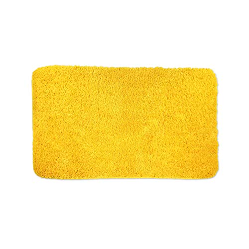 WohnDirect Badezimmerteppich groß Gelb - Badematte rutschfest 60 x 100 cm - Badteppich Set, waschbar WohnDirect Badezimmerteppich groß Gelb - Badematte rutschfest 60 x 100 cm - Badteppich Set, waschbar von WohnDirect