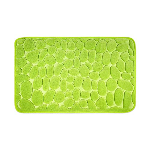WohnDirect Badezimmerteppich mit Memory Foam - Rutschfester Badteppich - Badematte waschbar & schnelltrocknend auch ideal als Duschvorleger - Badvorleger 50 x 80 cm - Grün WohnDirect Badezimmerteppich mit Memory Foam - Rutschfester Badteppich - Badematte waschbar & schnelltrocknend auch ideal als Duschvorleger - Badvorleger 50 x 80 cm - Grün von WohnDirect