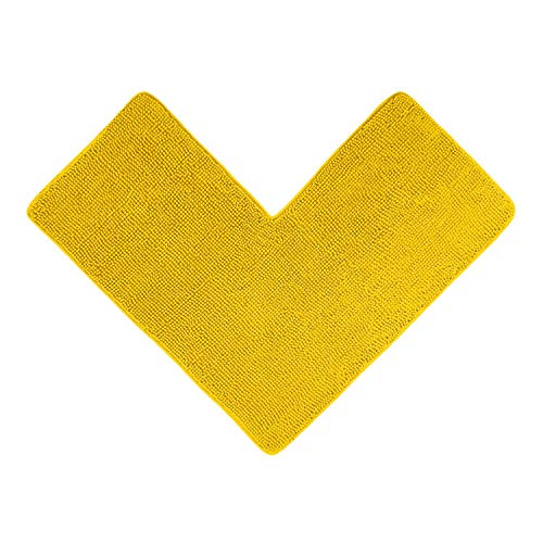 WohnDirect Eck Duschmatte 100 x 100 x 50 cm | Gelb - rutschfest & Waschbar - idealer Duschvorleger für eckige Duschkabinen zum Set kombinierbar - Badematten & Badteppiche von WohnDirect