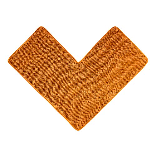 WohnDirect Eck Duschmatte 100 x 100 x 50 cm | Orange - rutschfest & Waschbar - idealer Duschvorleger für eckige Duschkabinen zum Set kombinierbar - Badematten & Badteppiche von WohnDirect