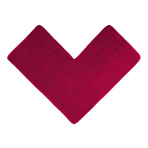 WohnDirect Eck Duschmatte 100 x 100 x 50 cm | Pink - rutschfest & Waschbar - idealer Duschvorleger für eckige Duschkabinen zum Set kombinierbar - Badematten & Badteppiche von WohnDirect