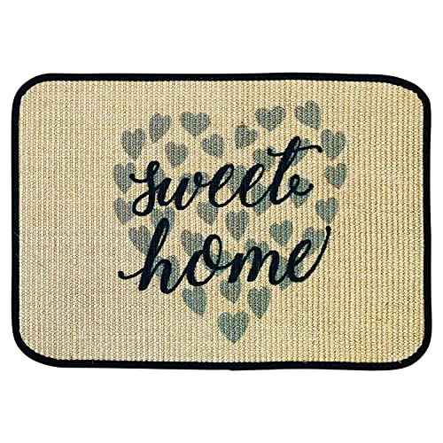 WohnDirect Eco-Sisal Fußmatte 45x90 - Fußmatte 100% Sisal - rutschfeste Türmatte Sweet Home Hearts - Kratzmatte - Made In Germany WohnDirect Eco-Sisal Fußmatte 45x90 - Fußmatte 100% Sisal - rutschfeste Türmatte Sweet Home Hearts - Kratzmatte - Made In Germany von WohnDirect