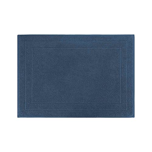 WohnDirect Frottier Duschvorleger Blau 50x70 cm - ideal vor der Dusche oder Badewanne - 100% Baumwolle - sehr weich & saugstark, waschbar bei 60° von WohnDirect
