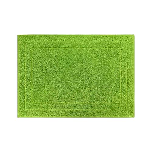 WohnDirect Frottier Duschvorleger Grün 50x70 cm - ideal vor der Dusche oder Badewanne - 100% Baumwolle - sehr weich & saugstark, waschbar bei 60° von WohnDirect