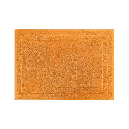WohnDirect Frottier Duschvorleger Orange 50x70 cm - ideal vor der Dusche oder Badewanne - 100% Baumwolle - sehr weich & saugstark, waschbar bei 60° von WohnDirect