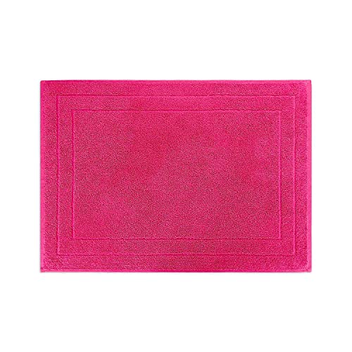 WohnDirect Frottier Duschvorleger Pink 50x70 cm - ideal vor der Dusche oder Badewanne - 100% Baumwolle - sehr weich & saugstark, waschbar bei 60° von WohnDirect