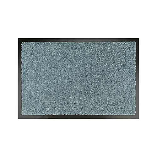 WohnDirect Premium Fußmatte Grau 40x60 cm für Innen und Außen - Schmutzfangmatte mit sehr guter Schmutzaufnahme - rutschfest & waschbar - Küchenteppich, Teppich Läufer, Küchenläufer, Eingangsmatte von WohnDirect