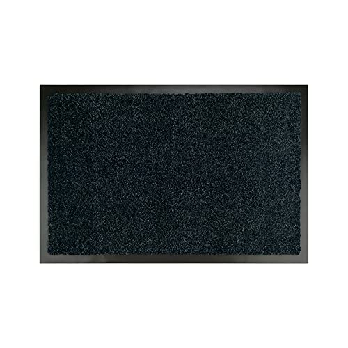 WohnDirect Premium Fußmatte Schwarz 40x60 cm für Innen und Außen - Schmutzfangmatte mit sehr guter Schmutzaufnahme - rutschfest & waschbar - Küchenteppich, Teppich Läufer, Küchenläufer, Eingangsmatte von WohnDirect