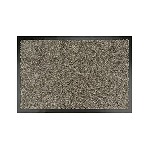 WohnDirect Premium Fußmatte Taupe 40x60 cm für Innen und Außen - Schmutzfangmatte mit sehr guter Schmutzaufnahme - rutschfest & waschbar - Küchenteppich, Teppich Läufer, Küchenläufer, Eingangsmatte von WohnDirect