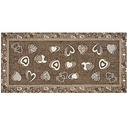 WohnDirect Küchenläufer Grau 55x80 - Küchenteppich rutschfest - Küchenteppich läufer waschbar - Küchenmatte - Teppich Esszimmer von WohnDirect
