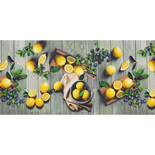 WohnDirect Küchenteppich waschbar 50 x 160 cm - für Innen bis 10m Länge - rutschfest + zuschneidbar - Küchenmatte, Fußmatte, Küchenläufer - leicht abwaschbar von WohnDirect