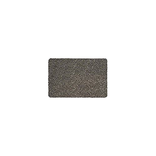 WohnDirect Magic Mat 39x58cm, Grau-Taupe-meliert - Ultra Saugstarke, Waschbare und rutschfeste Fußmatte aus Mikrofaser - Sehr dünn, passt unter Fast Jede Türe von WohnDirect