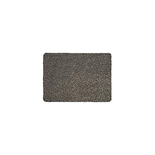 WohnDirect Magic Mat 50x75cm, Grau-Taupe-meliert - Ultra Saugstarke, Waschbare und Rutschfeste Fußmatte aus Mikrofaser - Sehr dünn, passt unter fast jede Türe von WohnDirect