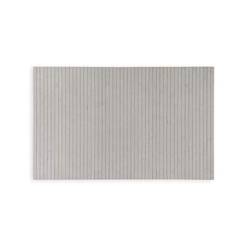 WohnDirect Nachhaltige Bambus Badematte Hellgrau - rutschfestes Zero Waste Produkt - Badevorleger, Duschvorleger 50 x 80 cm von WohnDirect