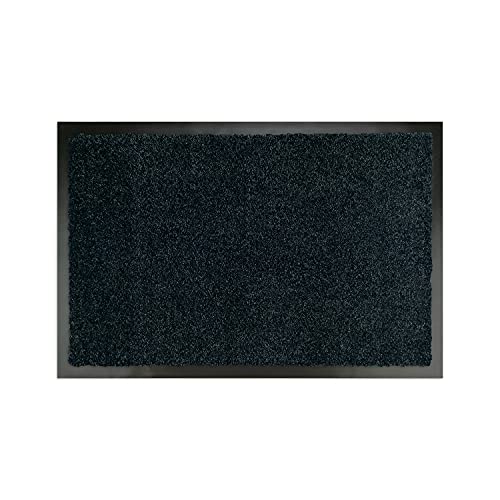 WohnDirect Premium Fußmatte Schwarz 50x70 cm für Innen und Außen - Schmutzfangmatte mit sehr guter Schmutzaufnahme - rutschfest & waschbar - Küchenteppich, Teppich Läufer, Küchenläufer, Eingangsmatte von WohnDirect
