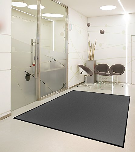 WohnDirect Premium Schmutzfangmatte Grau 115x200cm | ECONYL® Recycling-Technologie | Waschbar 60°C | Nitrilgummi-Rücken | Made in EU | Gewerbe-Fußmatte für Hochfrequenzbereiche von WohnDirect