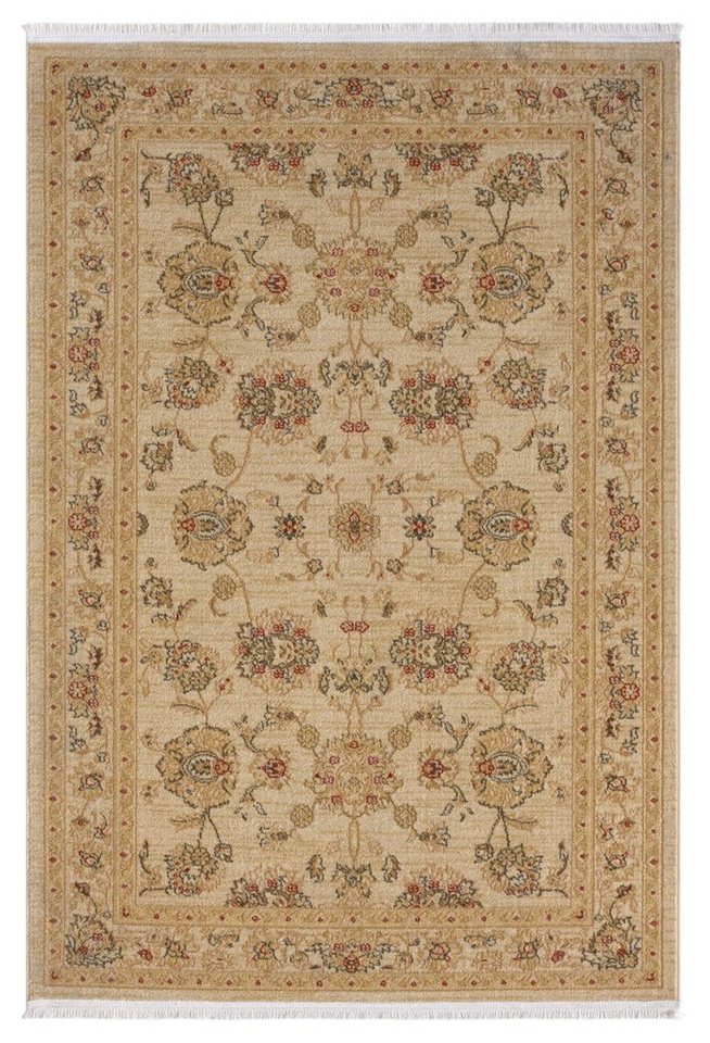 Teppich MY-RUG Ben 4, Kurzflorteppich 200x140cm, Wohnando, rechteckig, Höhe: 12 mm, Orient Optik, edler Glanz, medaillon klassisches Muster von Wohnando