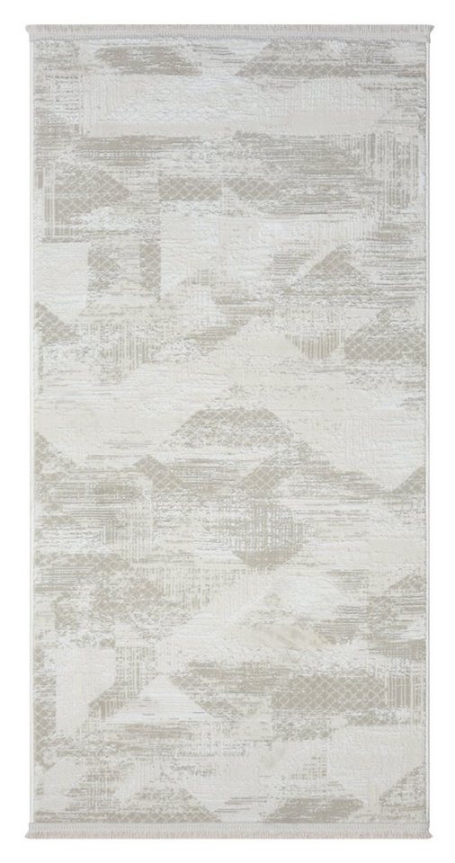 Teppich MY-RUG Lovisa, Kurzflor-Teppich 150x80cm, Wohnando, rechteckig, Höhe: 12 mm, weich, gemütlich, mit schönem Muster, flachgewebt von Wohnando