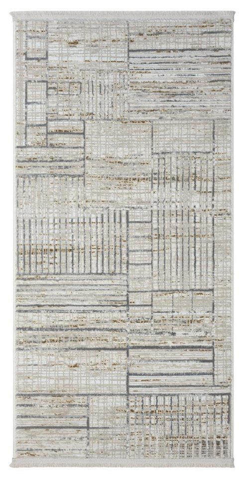 Teppich MY-RUG Peder, Kurzflor-Teppich 150x80cm, Wohnando, rechteckig, Höhe: 12 mm, weich, gemütlich, mit schönem Muster, flachgewebt von Wohnando