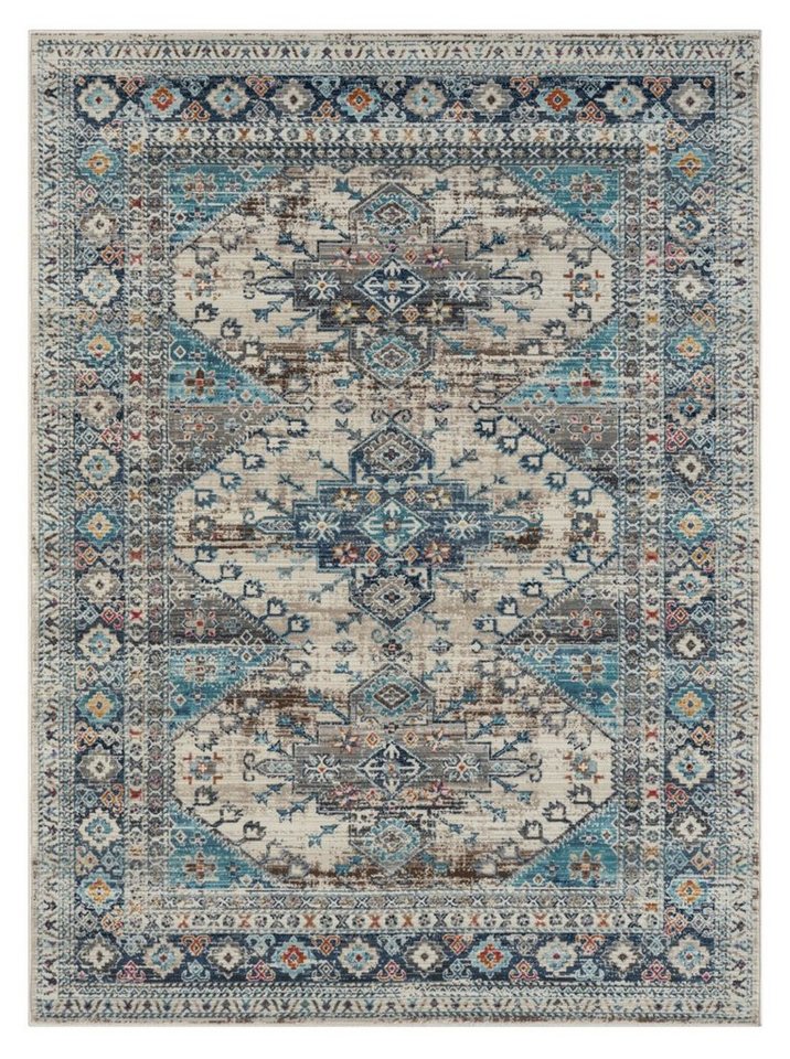 Teppich MY-RUG Manish 2 240x170cm, Wohnando, rechteckig, Höhe: 6 mm, Flachgewebe, im modernem Used Look von Wohnando